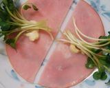 お弁当に！カイワレにハム巻き！作り方3写真