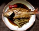 リボンでかわいい鯛の煮付け作り方6写真