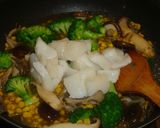茸3種X野菜X烏賊で色鮮やか❤秋の中華煮作り方4写真