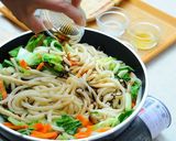 ネギたっぷり♡うどんペペロンチーノ作り方6写真