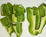 お弁当の彩りに、簡単ピーマンたらこ炒め作り方1写真