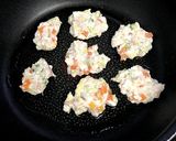 離乳食後期〜◆魚と豆腐のハンバーグおやき作り方2写真