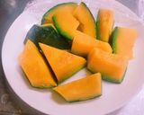 混ぜて焼く!かぼちゃ もち作り方1写真