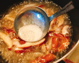 すりおろし蓮根ときのこのスープ作り方5写真