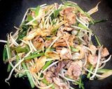 ◇もやしと小松菜の肉野菜炒め◇作り方4写真