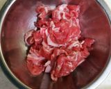 豚肉とれんこんの甘酢炒め作り方1写真