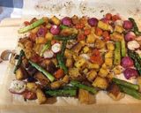 クルトンと野菜グリルのドレシング漬け作り方6写真