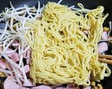 タマゴタケなど天然キノコの焼きそば＾＾作り方8写真