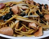 タマゴタケなど天然キノコの焼きそば＾＾作り方10写真
