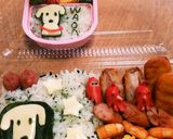 今日のキャラ弁10/19(WAON犬)作り方3写真