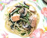♡鮭とほうれん草のクリームパスタ♡作り方5写真