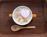 食卓に彩り！シチューに　もなか皮！作り方2写真