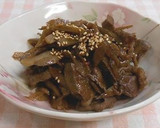 牛切り落としと牛蒡の甘辛炒め作り方3写真