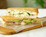アボカドとスモークサーモンのホットサンド作り方6写真