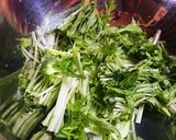 焼キツネと水菜のサラダ作り方1写真