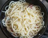 チキンとミニトマト・ほうれん草のパスタ作り方8写真