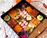 ハロウィンモザイク弁当 詰め方作り方3写真