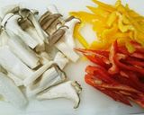 エリンギ苦手の作るエリンギパプリカ炒め作り方1写真