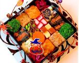ハロウィンモザイク弁当 詰め方作り方5写真