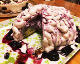 ハロウィンパーティーに立体脳みそケーキ作り方16写真
