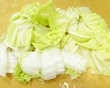 すき焼きの味！豚ばら豆腐白菜白葱で肉豆腐作り方3写真