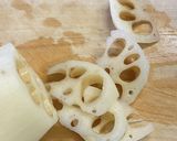レンチン！蓮根の素揚げ☆甘酢和え作り方1写真