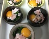 卵とほうれん草ココット作り方7写真