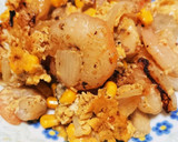エリンギとむきエビの玉子炒め作り方3写真
