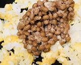 シンプル★卵１個でつくる納豆チャーハン作り方3写真