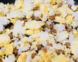 シンプル★卵１個でつくる納豆チャーハン作り方4写真