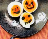 ゆで卵で簡単にハロウィン気分作り方4写真