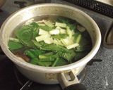 薩摩芋としいたけと小松菜の味噌汁作り方6写真