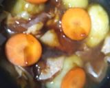 丸ごとじゃがいもと鳥の甘辛煮物作り方6写真