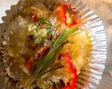 切身魚とエビの香草オイル焼き作り方4写真