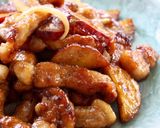 シットリ豚肉【豚とサツマイモの甘酢炒め】作り方9写真