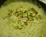 白茄子と牡蠣で作る秋の大人味パスタ作り方10写真