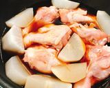 手羽元と大根の簡単味ぽん煮♫作り方3写真