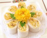黄色いお花サンドイッチ作り方3写真