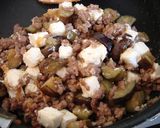 茄子＆クリームチーズ♥甘辛肉味噌ごはん作り方4写真