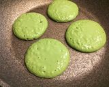 米粉とヨーグルトでヘルシー抹茶パンケーキ作り方3写真