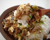 茄子＆クリームチーズ♥甘辛肉味噌ごはん作り方5写真