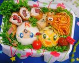 『ロールパンナとメロンパンナ』仲良し弁当作り方25写真