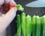 オクラとなめ茸ネバネバ和え作り方1写真