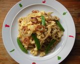 ちくわ&スナップエンドウの和風パスタ♪作り方4写真