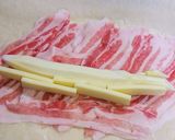 マコモタケの肉巻きチーズカツ作り方3写真