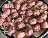 簡単、巻かない、肉団子の白菜煮。作り方3写真