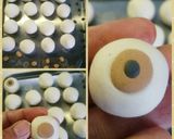 ハロウィン:お豆腐白玉 目玉&充血目玉作り方3写真
