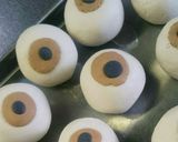 ハロウィン:お豆腐白玉 目玉&充血目玉作り方4写真