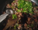 昼食　ランチョンミートの和風ガパオライス作り方5写真