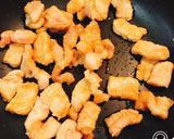 根菜、キノコ、豚ロースの秋の甘酢炒め♡♡作り方7写真